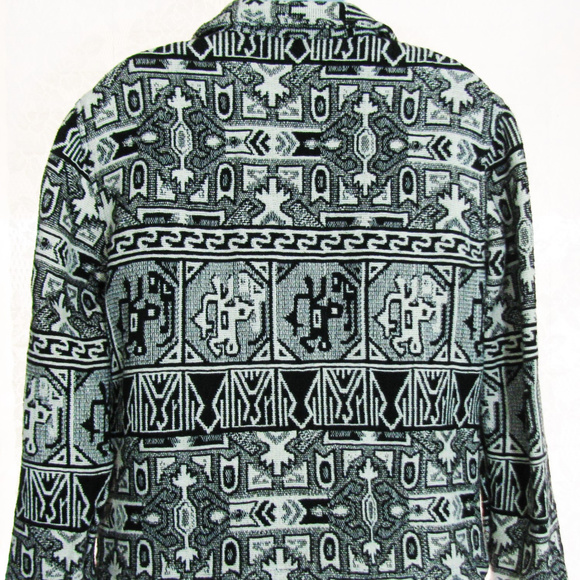 CHICO's DESIGN AZTEC Tapestry Jacket Sz 0 - Picture 2 of 8